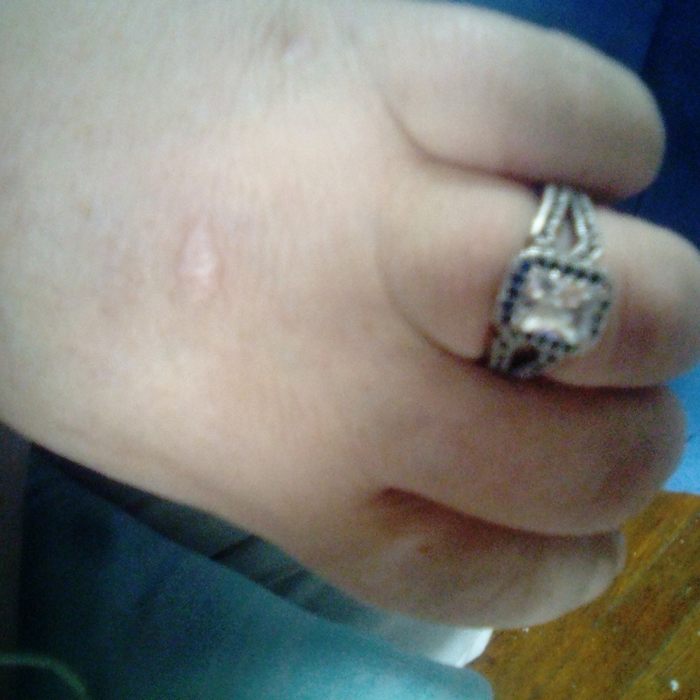 Blue sapphire ring 925 real size 9